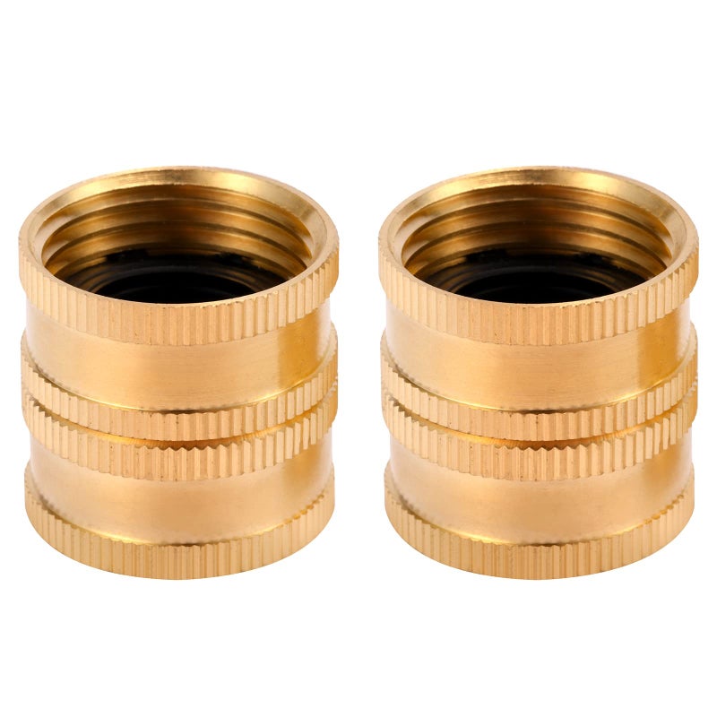 Sanpaint 2 Pack 3/4" Garden Hose Connector with Dual Swivel for Male Hose to Male Hose, Double Female - Image 3